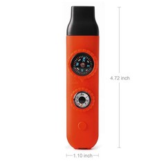 Emergency Survival Safety Whistle，Whistle for Kids with Lanyard,Compass,Therm…