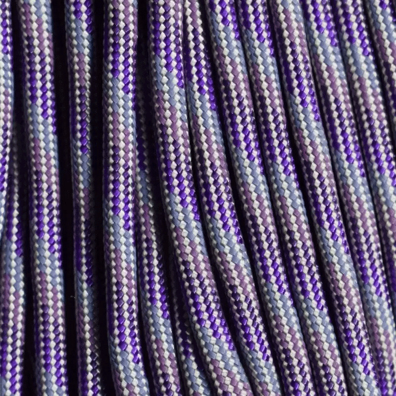 550 Paracord Sunset-Purple Blend Made in the USA Nylon/Nylon (100 ft)