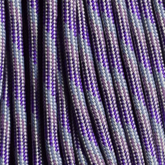 550 Paracord Sunset-Purple Blend Made in the USA Nylon/Nylon (100 ft)