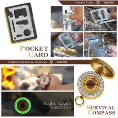 TRSCIND T-93169547 Survival Kit 11 in 1 Fishing Hunting Camping Accessories