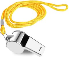 35 Pack Stainless Steel Referee Whistles with Lanyard – Loud, Durable, Reliable