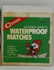 Coghlan’s Waterproof Matches (10 Boxes), 450 Total Matches, Safety w/ Striker