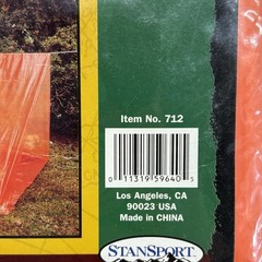 Stansport Survival Kit Lot Tube Tent Tarp Ponchos Swiss Army Knife NOS