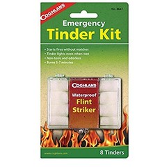 Coghlan’s 8647 Emergency Tinder Kit Flint Match Survival Set of 3