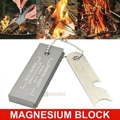 Magnesium Block Flint Fire Starter Emergency Survival Camping Survival Gear Tool