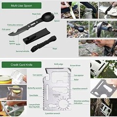 Coogeo Survival Kits 15 In 1 – Great Gifts for Men Dad Husband Camouflage, New