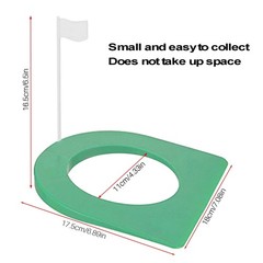2 Pcs Putting Cup and Flag Putting Hole Practice Aids with Flag for 9830