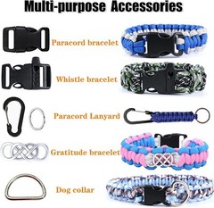 36 Color Paracord Craft Kit With Weaving Instructions And Accessories