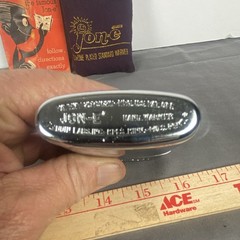 Jon-e Standard Catalytic Hand Warmer Silver Chrome w/ Pouch & Instr
