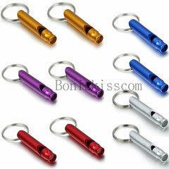 10pcs Long Mini Survival Emergency Whistles Keychain Camping Hiking Outdoor Tool