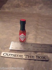 (1) 1/8 Oz. TABASCO HOT SAUCE, Mini Glass Bottle, FRESH & SEALED!