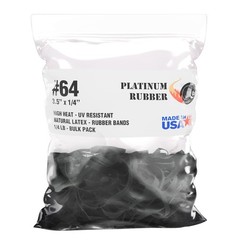 Black High Heat UV Resistant #64 Platinum Rubber Crepe Band 64-1/4lb, black