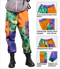 NOWIFOREST Women’s Cargo Pants,Fashion Casual Patchwork Hiking Small, Green