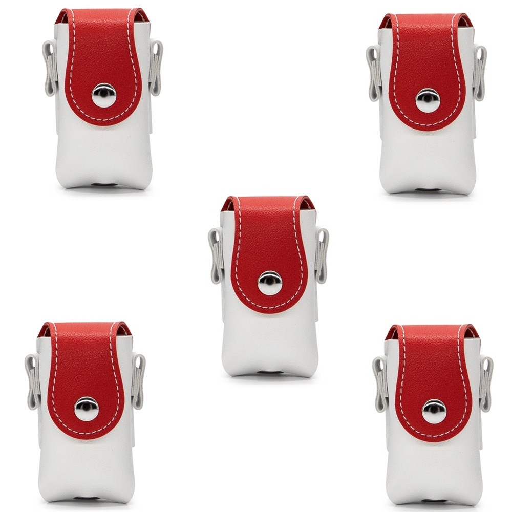 Red + White Bag, Portable Bag, PU Leather Box Bag C5D43034