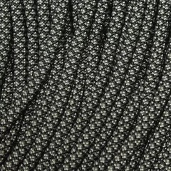 550 Paracord Black with Charcoal Gray Diamonds Made in the USA Nylon/Nylon (100