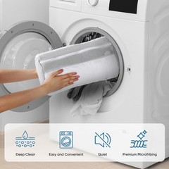 M-Better Shoe Washing Machine Bag 2 Pack-Reusable Laundry XX-Large, White