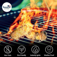 Fire Starter(32Pcs), Natural Charcoal Starters, Firestarters for Indoor Fireplac
