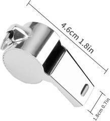 Bsofing Coaches Whistle with Lanyard Loud Crisp Sound Referee Teacher Adult Use