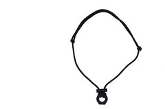 Fire Starter Survival Necklace with Ferro Rod, Striker, and Tinder Cord.