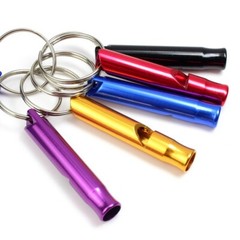50-200pcs Aluminum Emergency Survival Whistle for Camping Hiking Outdoor Tool