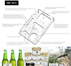 Logos Professional Outdoor Camping and Emergency 8 in 1 Military Survival Kit