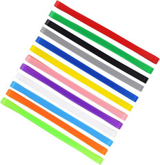 12 Pieces 5.5 Inch Rubber Bands Silicone Band Large Elastic Multicolor