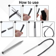 6 Piece Paracord Tool Kit Needles and Lacing Accessories Set
