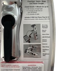 Ready America Emergency Power Station Flashlight Phone Charger Radio