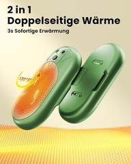 Hand Warmer Pocket Warmer Electric 2x 6000mAh USB Portable 3 Heating Modes B1089