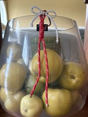 Paracord Rope with Faux Pearl Bow Pendant Creative Keychain Bag Charm