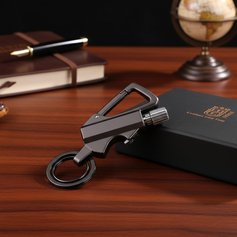 Permanent Match Infinity Lighter, 3-In-1 Keychain Bottle Opener Igniter Reusable