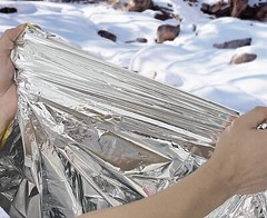 1-100 Pc Medical Emergency Thermal Blanket Mylar Trauma Military Survival Silver