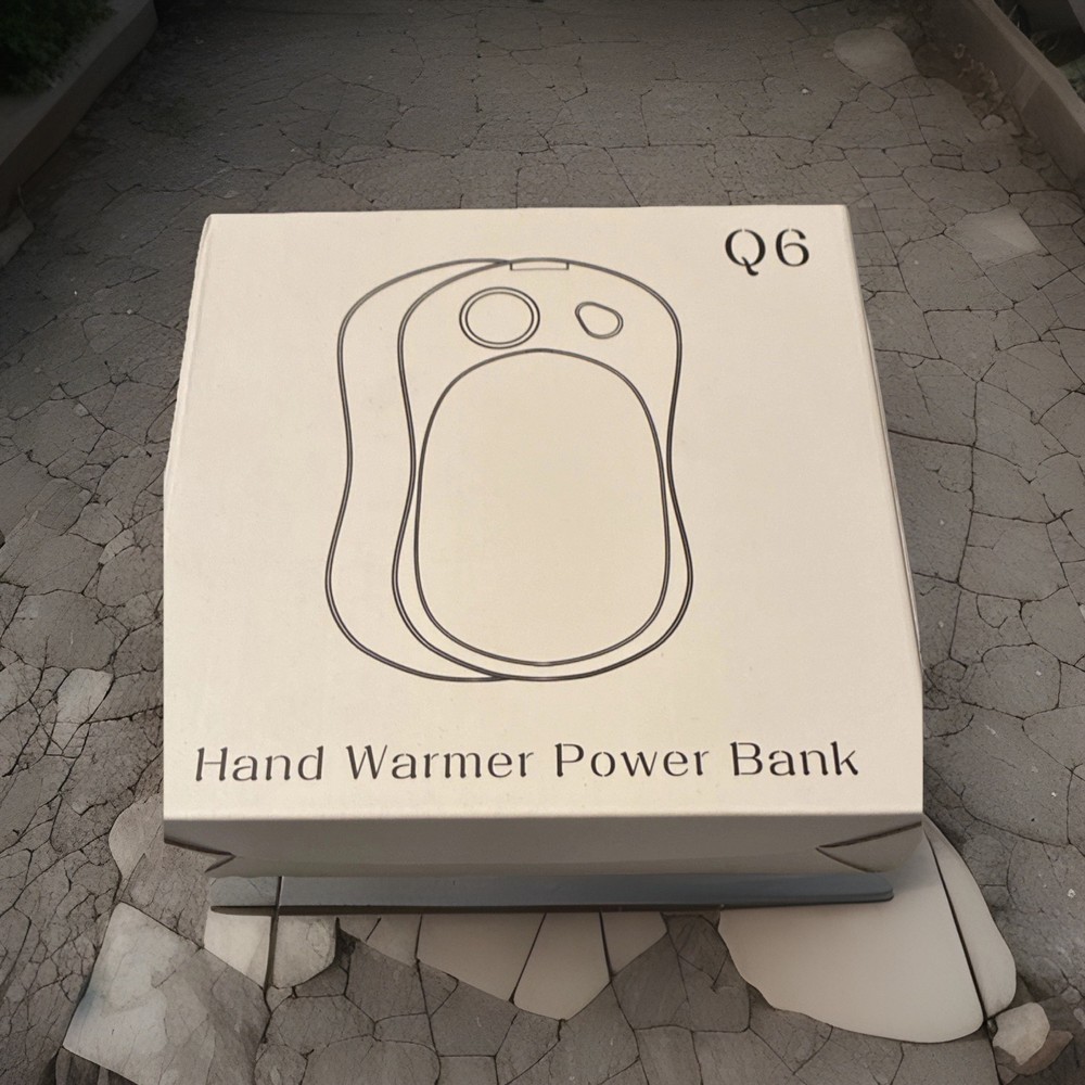 Q6 Separable Magnetic Electric Hand Warmer Power Bank Aluminum ABS 306.5g
