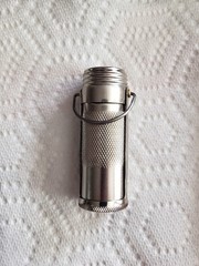 VINTAGE MARBLES SURVIVAL MATCH SAFE/ALCHOHOL BURNER WATERPROOF, STAINLESS STEEL