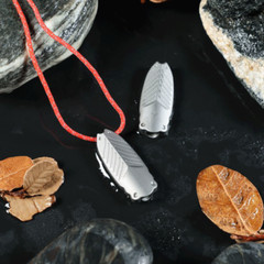 Titanium Safety Whistle Emergency Whistle Necklace Outdoor Hiking Survival EDC