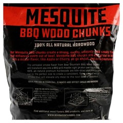 Bear Mountain BBQ Mesquite BBQ Wood Chunks for Grilling, 4 lb Bag-Pack of 4