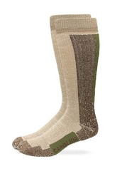REALTREE Men’s Merino Wool Blend Select Socks, Brown, Large Large, Brown