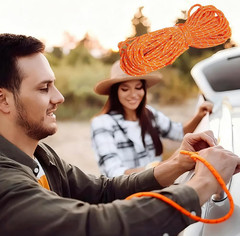 2Mm Reflective Dyneema Cord for Paracord, Tent,Tarp,Camping,Kite | 65Ft Orange T