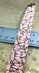 8″ Pink Camouflage Survival Camo Paracord Bracelet w Buckle & Fashionable Safety