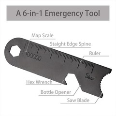 Ferro Flint Scraper Fire Starter Rod Lighter Magnesium Emergency Camping Tool