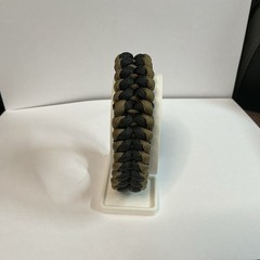 Paracord Bracelet 550 Green, Black 9.5 Inches 3/4 In Buckle