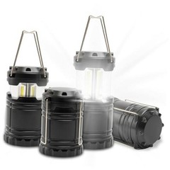LED Camping Lantern Battery Powered 4-Pack Camping Flashlight Lantern for
