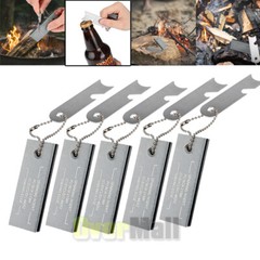 1-10X Magnesium Flint Rod Stone Fire Starter Lighter Emergency Survival Camping
