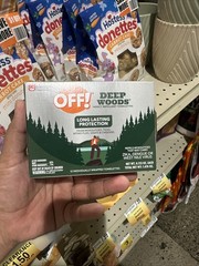OFF! Deep Woods Mosquito and Insect Repellent Wipes 12 Pack