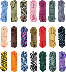 Paracord 21 Colors 10 Feet, 550 Paracord Craft Kit for Making Bracelet, Dog