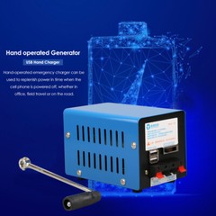 20W Emergency USB Charging Electric Generator Hand Crank Dynamotor for Outdoor