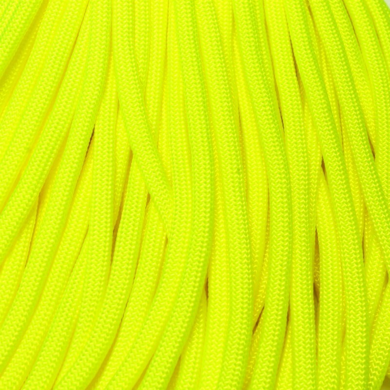 550 Paracord Neon Yellow 100 ft US made (USA SELLER same day shipping)
