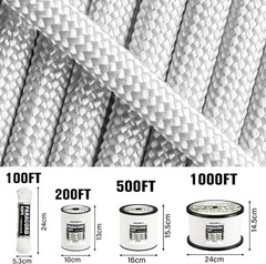 Paracord Rope 750 Parachute para Cord 4mm 11 Strand Spool Rope Utility Nylon