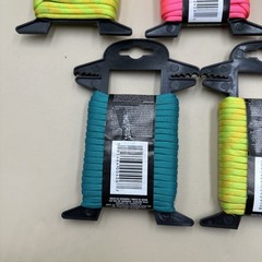 #N16- Tool Bench Hardware PARACORD TEAL 1/8in x 25 ft Lot of 5 New
