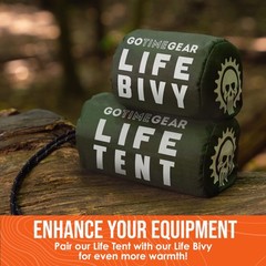 Go Time Gear Mylar Survival Gear Emergency Tent – Heat Reflective Ultralight